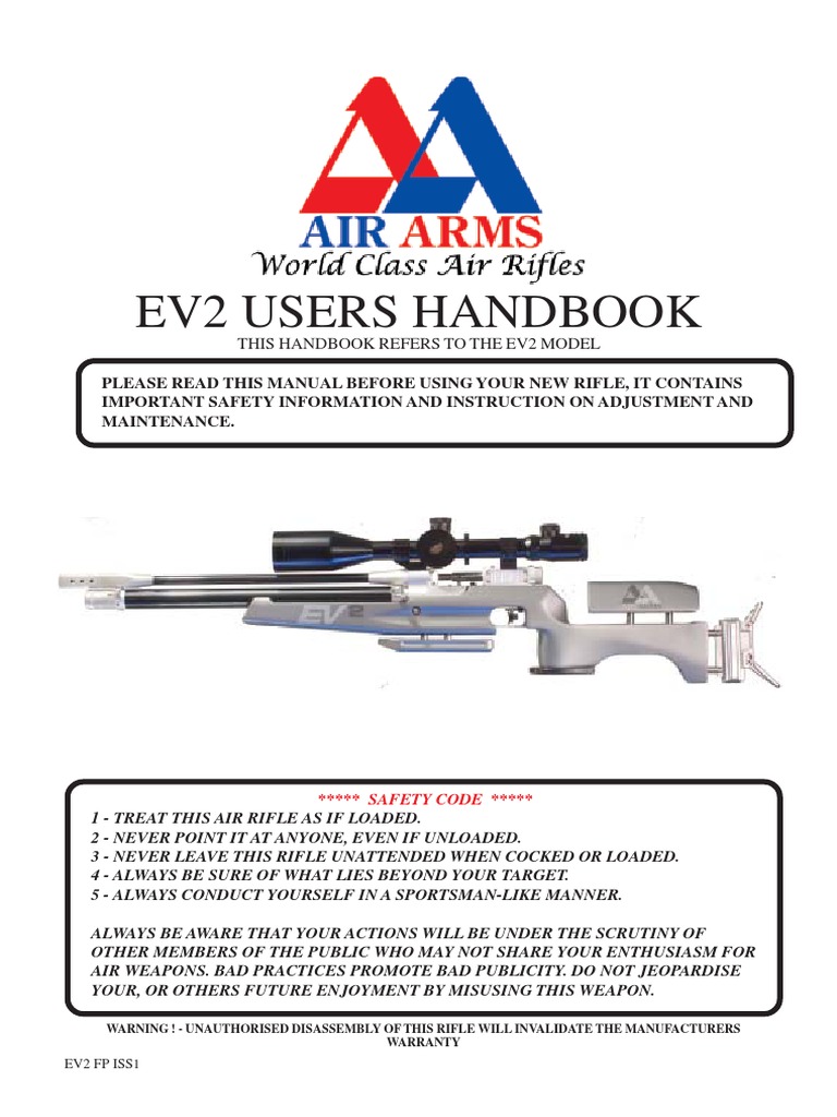 Manual Air Arms EV2 Scuba Diving Nature