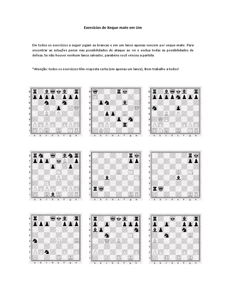 Curso de Xadrez 1.3 Xeque e Xeque Mate 