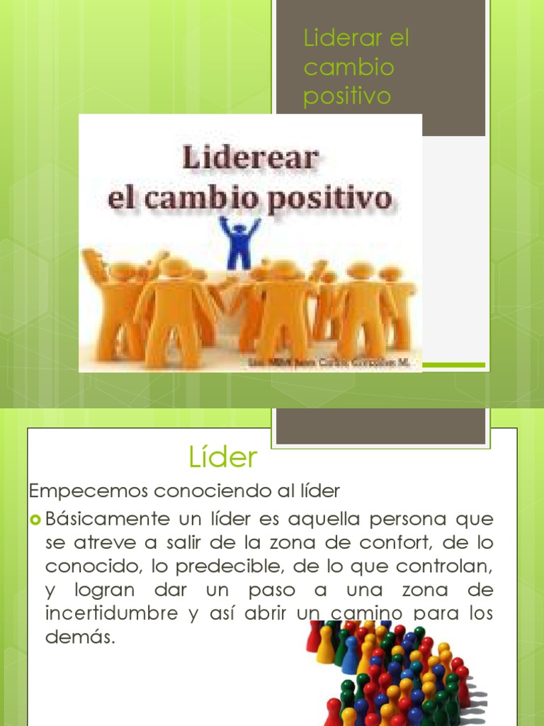 Liderar el Cambio Positivo en Equipos | PDF