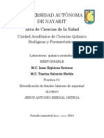 Reporte Practica #1 Aromatica Esterificación de Un Fenol