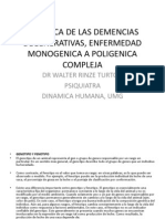 Genetica de Las Demencias Degenerativas, Enfermedad Monogenica