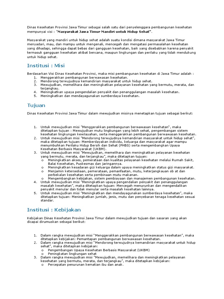 Dinas Kesehatan Provinsi Jawa Timur