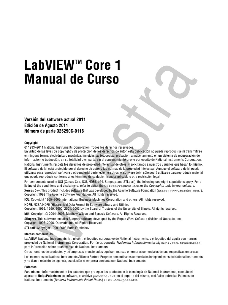 Curso Labview Español | PDF | Estructura de datos de matriz | Ventana ...