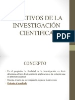 Objetivos de La Investigación