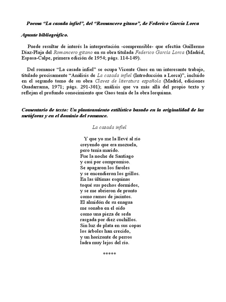Poema Lorca | PDF