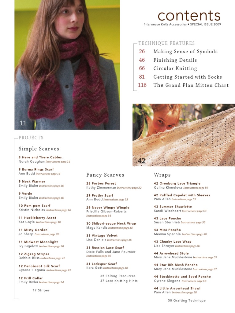 Knitting Patterns & Techniques Guide | PDF