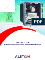 Type CAG 12, 12C Instantaneous Overcurrent and Earthfault Relays