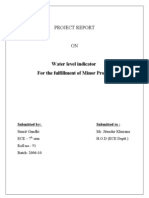Project Report: Water Level Indicator For The Fulfillment of Minor Project