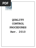 GMM QC Procedure Manual