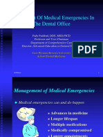 Management of Medical Emergencies in The Dental Office