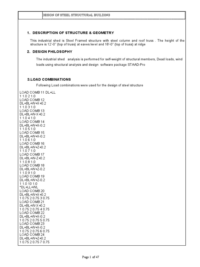 Steel Structure Design Overview | PDF | Components | Civil Engineering