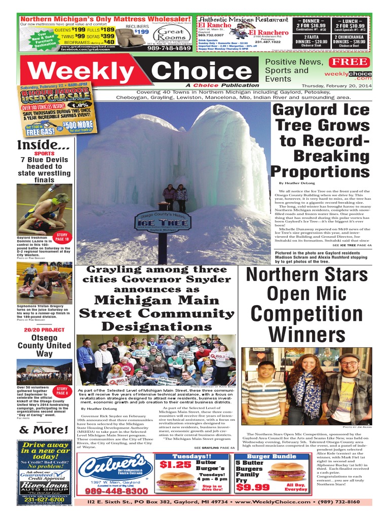 Weekly Choice 18p 022014 | PDF | Moon | Fahrenheit