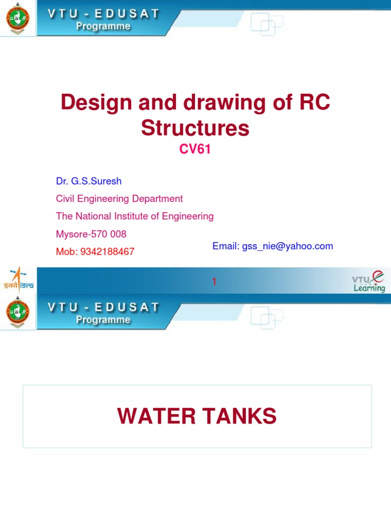 Design of Circular Water Tanks | PDF | Technology & Engineering