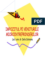 Curs 3 Impozit Pe Venit Microintreprinderi