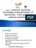 Latin American countries, knowledge characterization of economies
