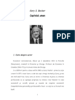 Recenzie Capitalul Uman de Gary Becker