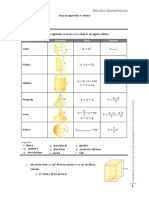 Áreas e volumes de sólidos geométricos