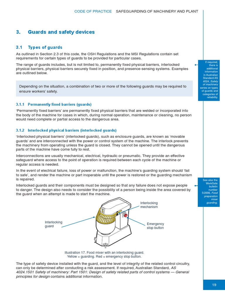 Types of Machinery Safety Guards | PDF | Machines | Machine (Mechanical)