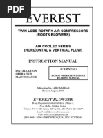 Roots Blower Maintenance Guide | PDF | Bearing (Mechanical) | Valve
