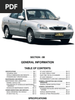 Daewoo Service Manual Engine Control Matiz | Electrical Connector