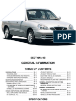 1998-2001 Daewoo Nubira Service Manual