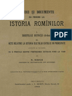 Istoria Rominilor: Bocumente