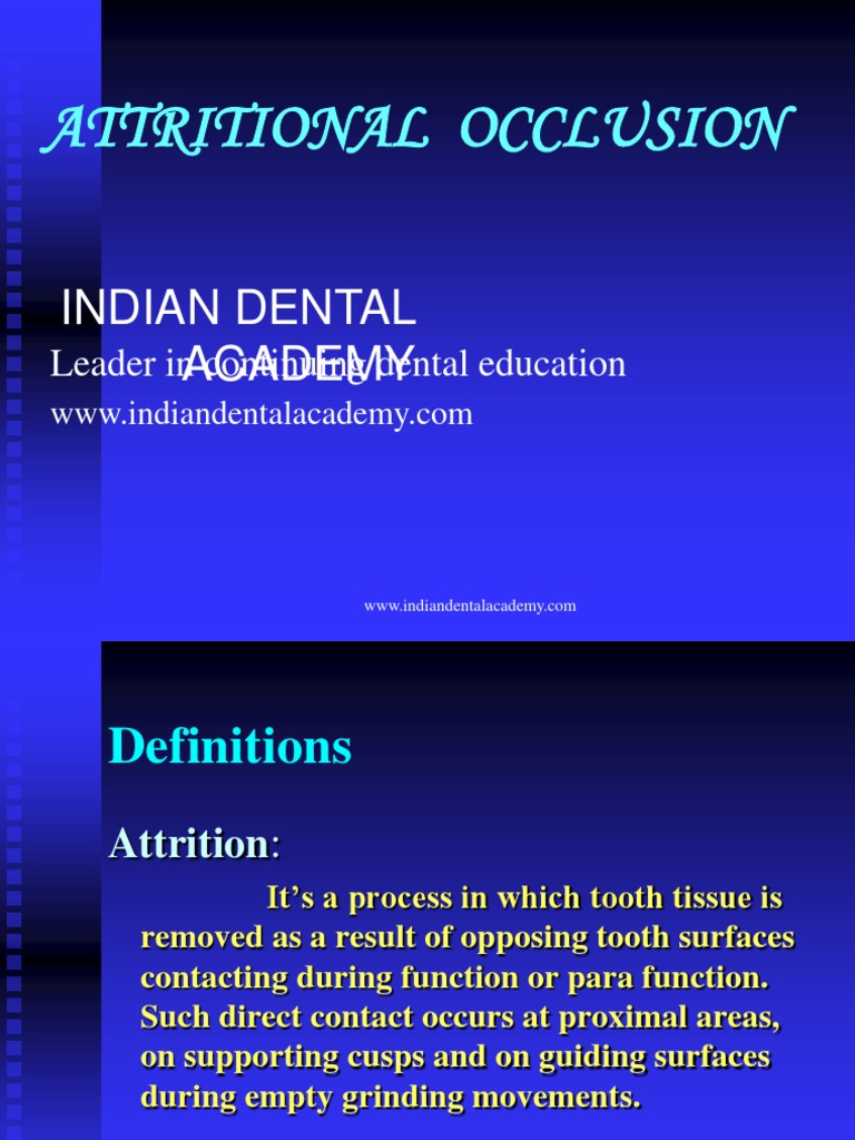 dissertation dental occlusion