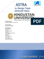 Aero Design West Design Report,Hindustan University- 214