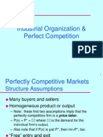 Industrial Organization & Perfect Competition