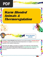 Warm Blooded Animals & Thermoregulation