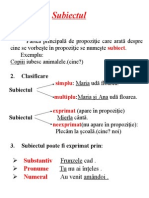 Planse Subiect Predicat Proiect Didactic