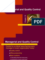Managerial & Quality Control