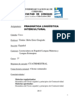 Pragmática lingüística intercultural: análisis del lenguaje en uso