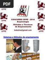 Aulas Ufpe 2014 Métodos e Técnicas de Arquivamento