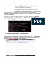 Configuración de Ip Para Dispositivos y Pc