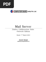 Mail Server: Zimbra Collaboration Suite - Network Edition