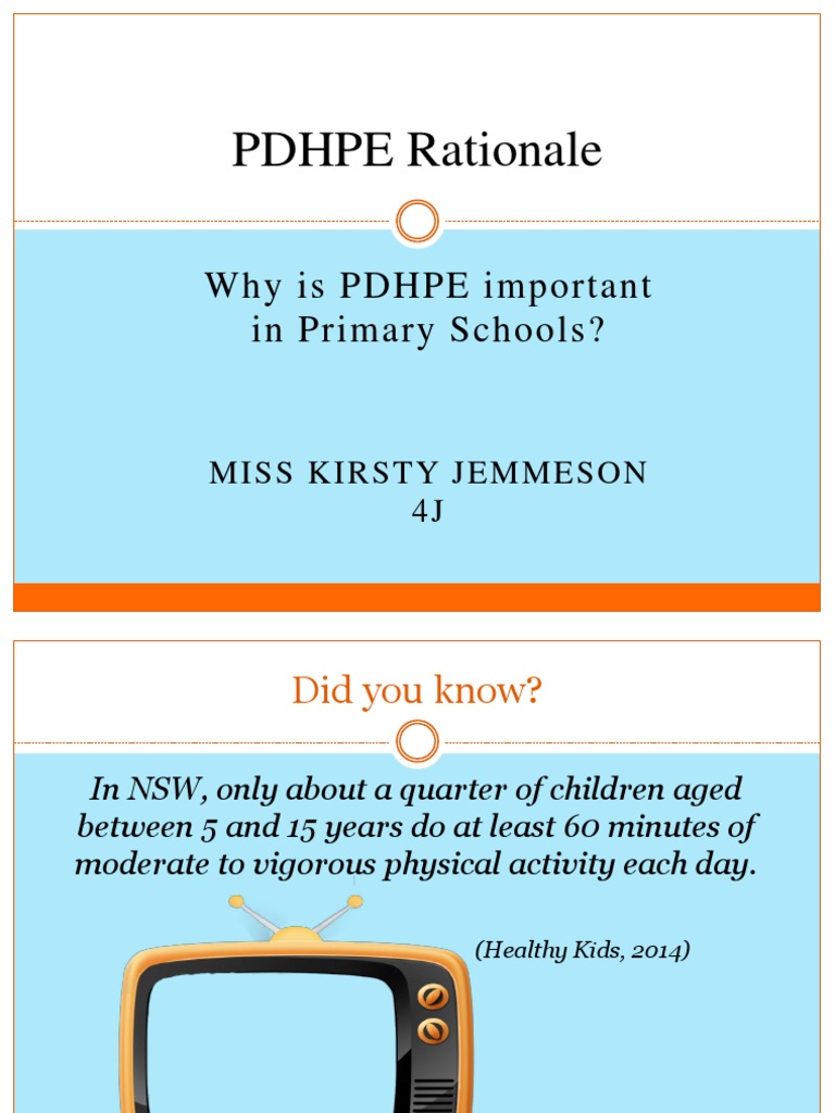 PDHPE Rationale-Class 2J | PDF