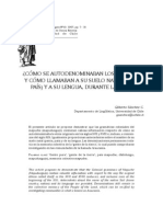 Cómo Se Denominaban Los Mapuches Durante La Colonia, G. Sánchez