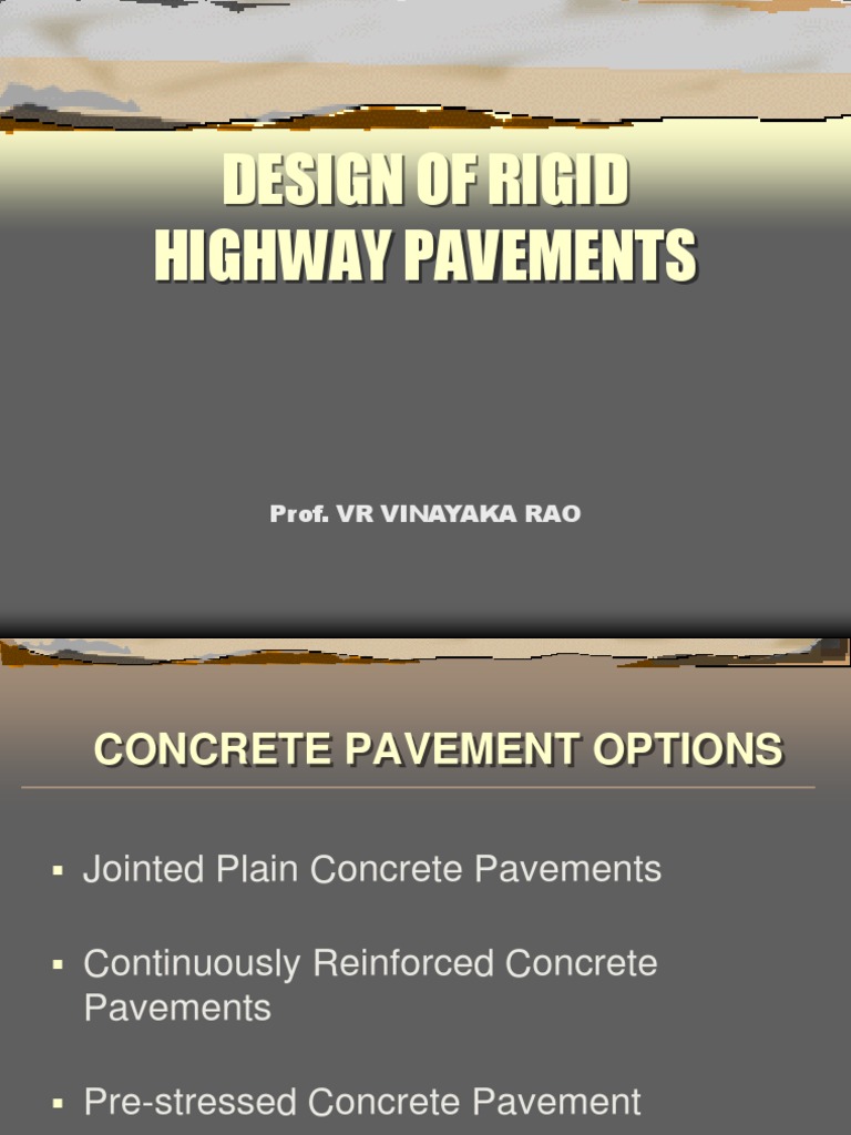 Rigid Highway Pavement Design Guide | PDF | Road Surface | Strength Of ...