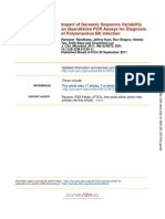 Impact of Genomic Sequence Variability on Quantitative PCR Assays for Diagnosis of Polyomavirus BK Infection