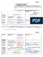 Final Examination Schedule Master by Course Semester I 2013-14