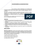 Calculo de Incertidumbre de Las Magnitudes Físicas