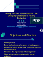 Emerging Challenges of Food System Transformation and Poverty Reduction