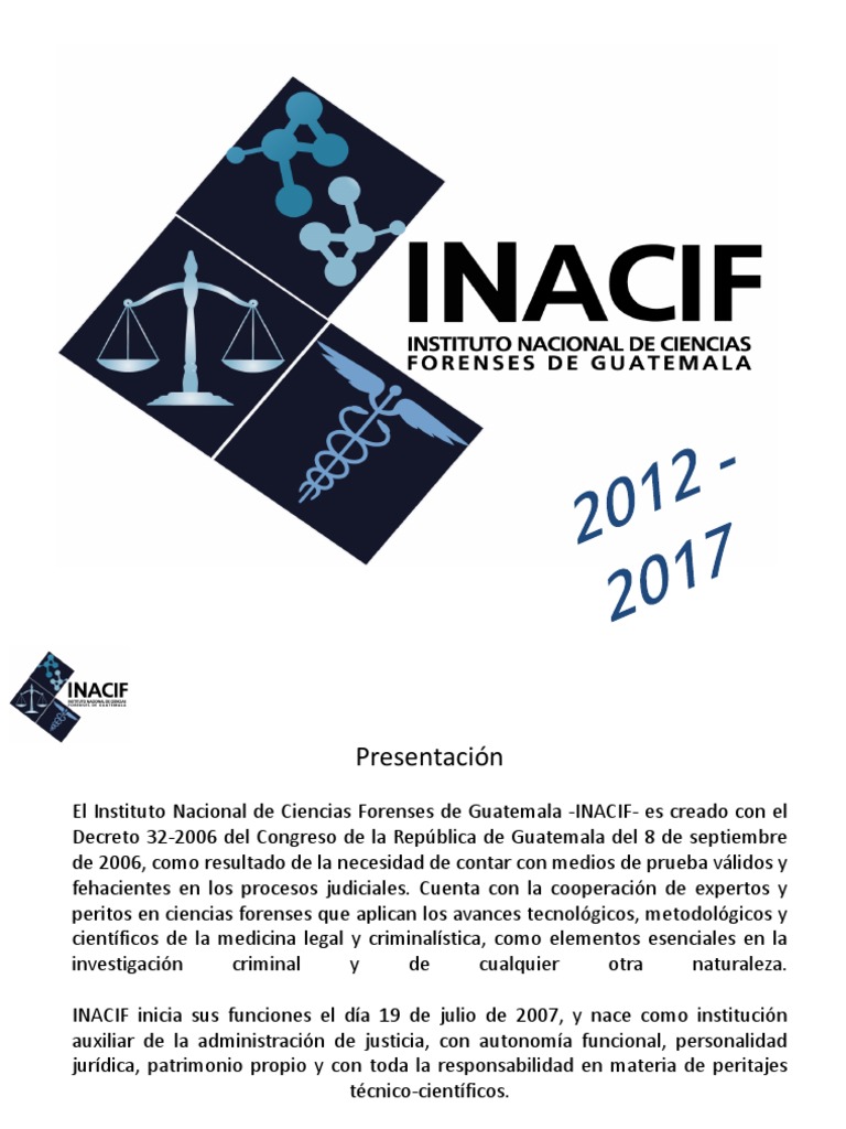 Funciones del INACIF en Guatemala | PDF
