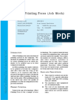 Offset Printing Press (Job Work) : Ntroduction