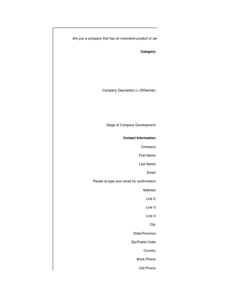SXSW V2Venture Application Guide | PDF | Innovation | Zip Code