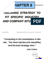 Tailoring Strategy To Fit Specific Industry and Company Situations