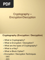 Cryptography - Encryption/Decryption