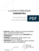 Kuliah Ke-2 Fisika Dasar