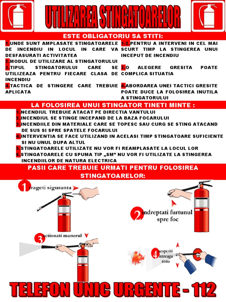 Utilizare Stingator | PDF